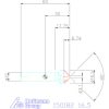 Holex Holex Pro Steel precíziós kúpsüllyesztő egyenlőtlen osztással 90° 16,5 mm