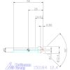Holex Holex Pro Steel precíziós kúpsüllyesztő egyenlőtlen osztással és 3 befogófelülettel 90° 12,4 mm