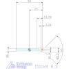 Holex Holex Pro Steel precíziós kúpsüllyesztő egyenlőtlen osztással és 3 befogófelülettel 90° 8,3 mm
