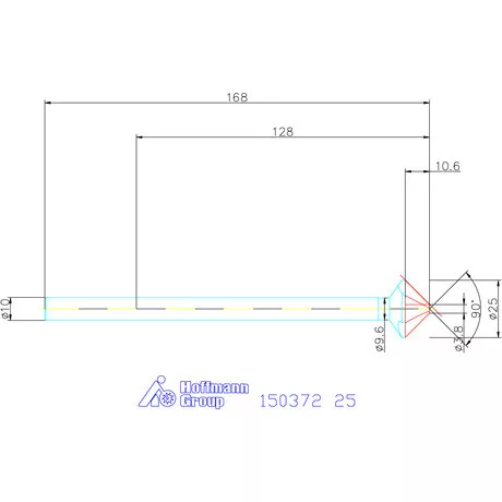 Garant Precíziós kúpsüllyesztő, extra hosszú 90° 25 mm