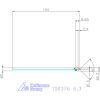 Garant Precíziós kúpsüllyesztő, hosszú, 3 befogófelülettel 90° 6,3 mm