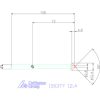 Garant Precíziós kúpsüllyesztő, hosszú 90° 12,4 mm