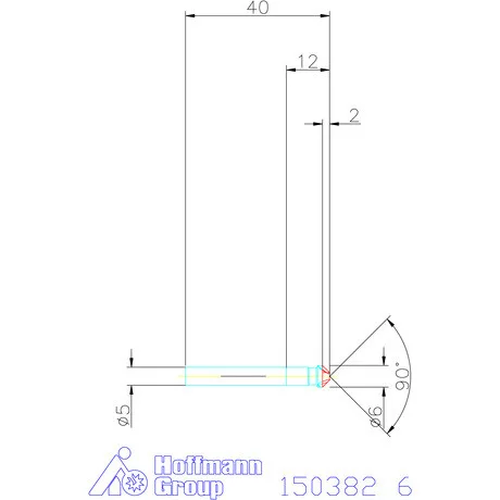 Garant Kúpsüllyesztő VHM 90° 6 mm