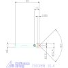 Garant VHM precíziós kúpsüllyesztő egyenlőtlen osztással. 90° 10,4 mm