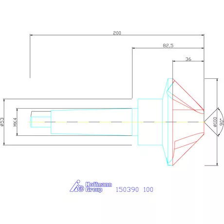 Garant Precíziós kúpsüllyesztő 90° 100 mm
