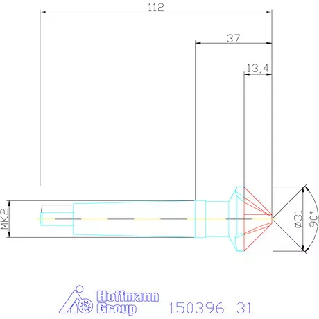 Garant Precíziós kúpsüllyesztő 90° 31 mm