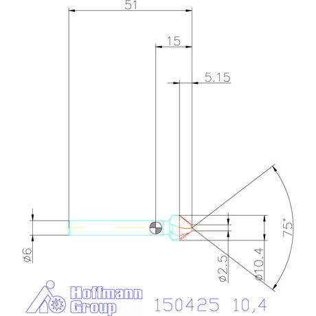 Garant Kúpsüllyesztő 75° 10,4 mm