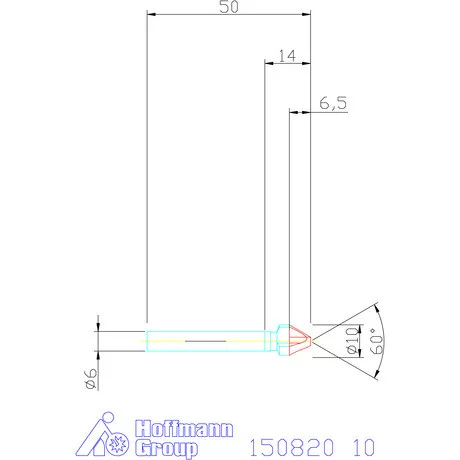 Garant Kúpsüllyesztő, Form C 60° 10 mm