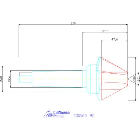 Garant Kúpsüllyesztő, Form D 60° 80 mm