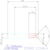 Garant Mini süllyesztő átmenő furathoz 90° 11,5X6,4 mm
