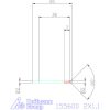 Garant Mini süllyesztő átmenő furathoz 90° 2X1,1 mm
