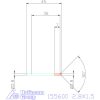 Garant Mini süllyesztő átmenő furathoz 90° 2,8X1,5 mm