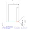 Garant Mini süllyesztő átmenő furathoz 90° 3,3X1,7 mm