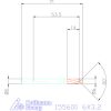 Garant Mini süllyesztő átmenő furathoz 90° 6X3,2 mm