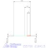 Garant Mini csapos süllyesztő 180°, átmenőfurathoz 180° 2,8X1,5 mm