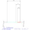 Garant Mini csapos süllyesztő 180°, átmenőfurathoz 180° 3,3X1,7 mm