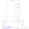 Garant Mini csapos süllyesztő 180°, átmenőfurathoz 180° 4,3X2,2 mm