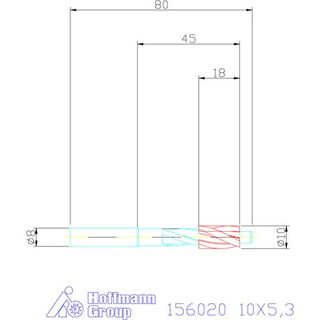 Garant DIN csapos süllyesztő átmenőfurathoz 10X5,3 mm