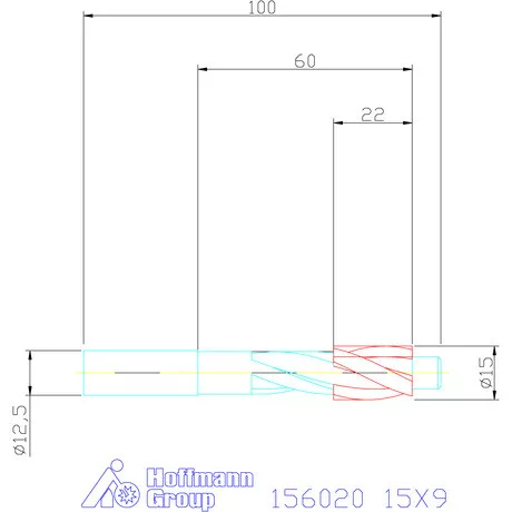 Garant DIN csapos süllyesztő átmenőfurathoz 15X9 mm