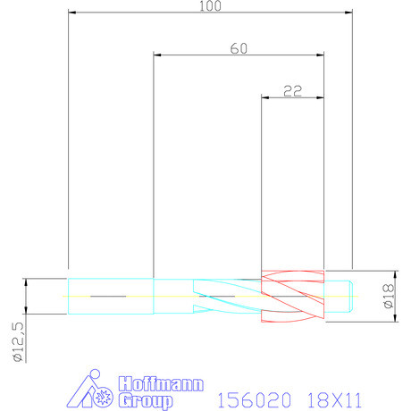 Garant DIN csapos süllyesztő átmenőfurathoz 18X11 mm