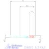 Garant DIN csapos süllyesztő átmenőfurathoz 6,5X3,2 mm