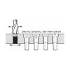 DIN csapos süllyesztő átmenőfurathoz  18X11 mm