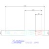 DIN csapos süllyesztő átmenőfurathoz  18X11 mm