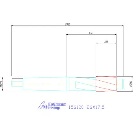 Garant DIN csapos süllyesztő átmenőfurathoz 26X17,5 mm