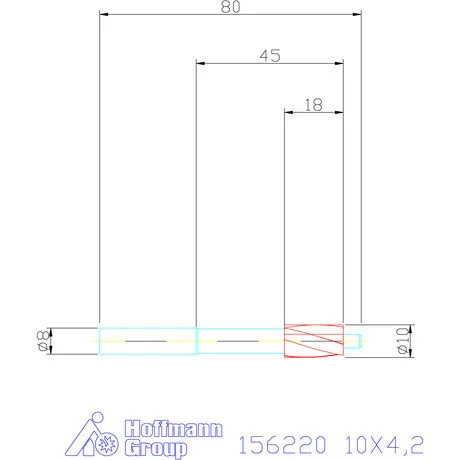 Garant DIN csapos süllyesztő magfurathoz 10X4,2 mm
