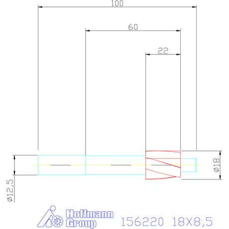Garant DIN csapos süllyesztő magfurathoz 18X8,5 mm