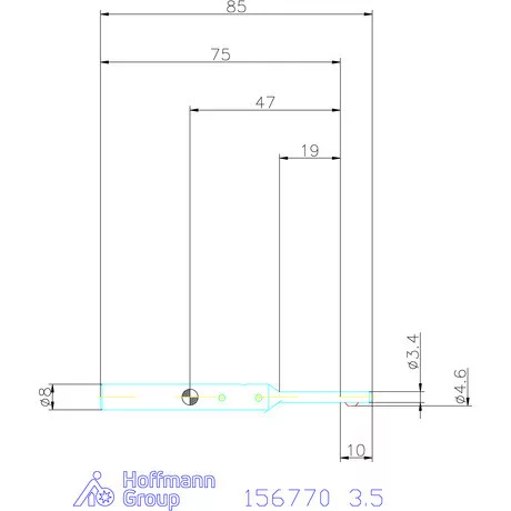 Garant Univerzális sorjázó szerszám alaptest 3,5 mm