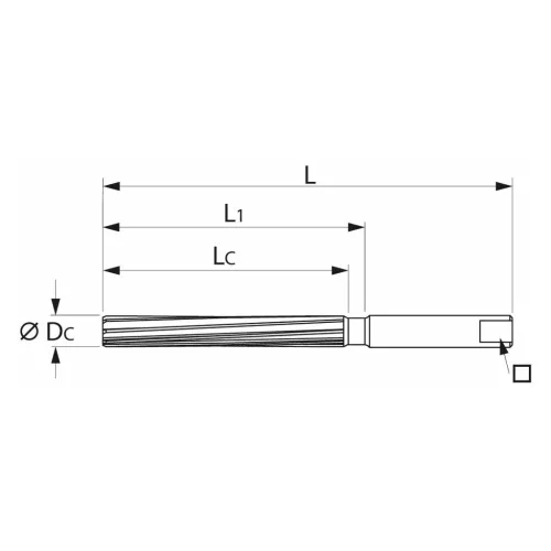 Holex Kézi dörzsár H7 12 mm