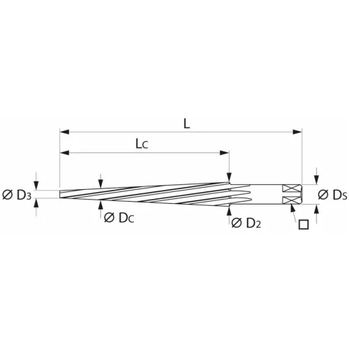 Holex Kúpos dörzsár 1:10 3X10 mm