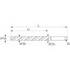 Holex Kézi szegecsfurat dörzsár 1:50 1,2 mm