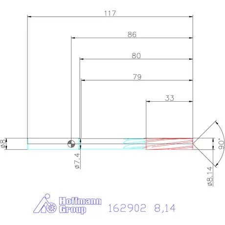 Garant NC dörzsár 8,14 mm