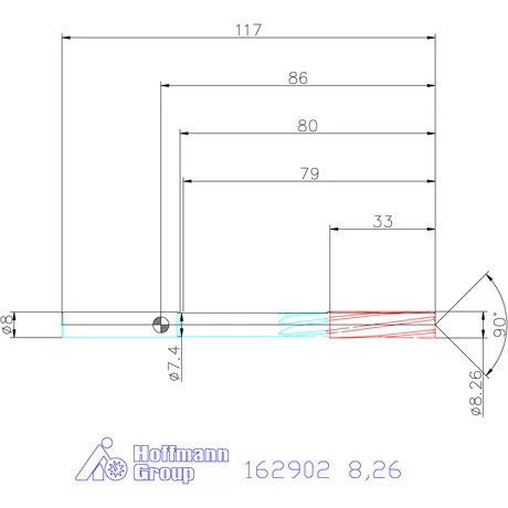 Garant NC dörzsár 8,26 mm