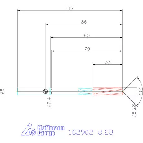 Garant NC dörzsár 8,28 mm