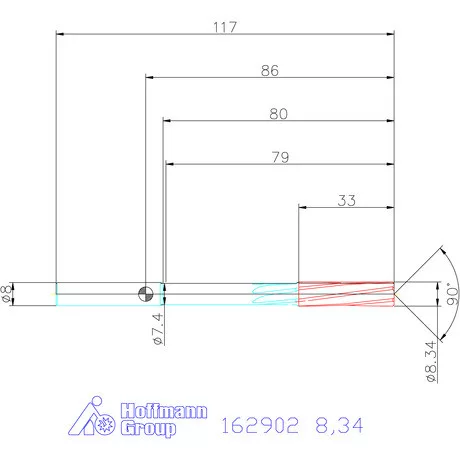 Garant NC dörzsár 8,34 mm