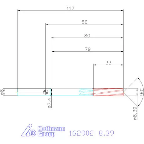 Garant NC dörzsár 8,39 mm