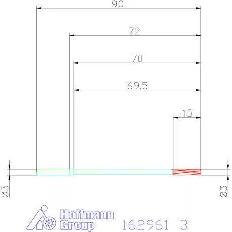Garant NC dörzsár extra hosszú H7 3 mm