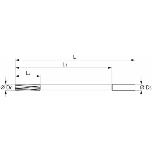 Garant NC dörzsár extra hosszú H7 4 mm