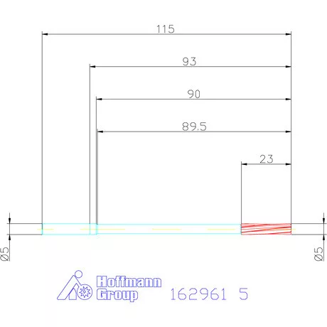 Garant NC dörzsár extra hosszú H7 5 mm