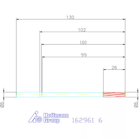 Garant NC dörzsár extra hosszú H7 6 mm