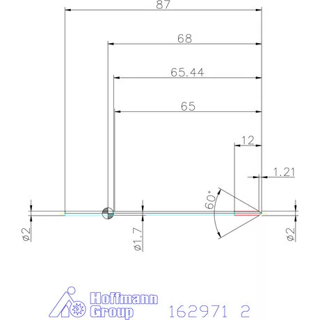 Garant NC dörzsár extra hosszú H7 2 mm