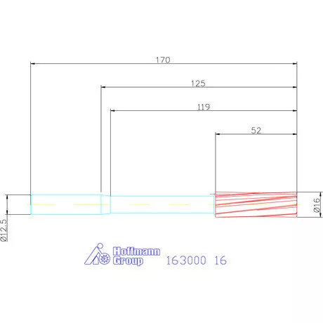 Garant Gépi dörzsár H7 16 mm