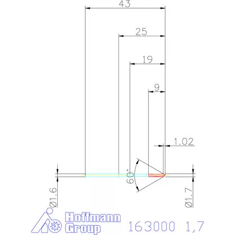 Garant Gépi dörzsár H7 1,7 mm