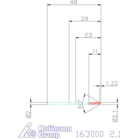 Garant Gépi dörzsár H7 2,1 mm