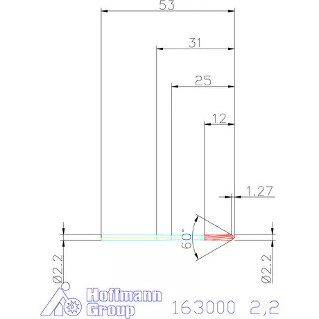 Garant Gépi dörzsár H7 2,2 mm
