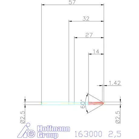 Garant Gépi dörzsár H7 2,5 mm