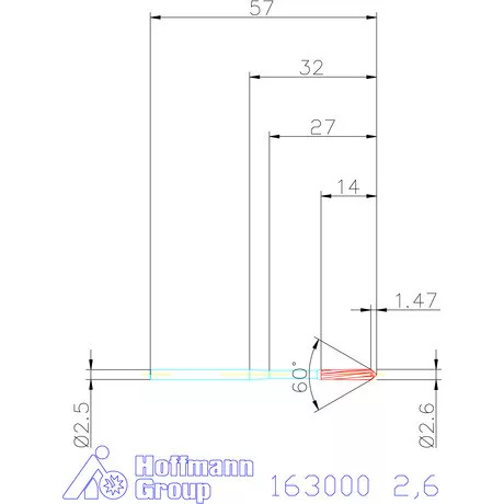 Garant Gépi dörzsár H7 2,6 mm